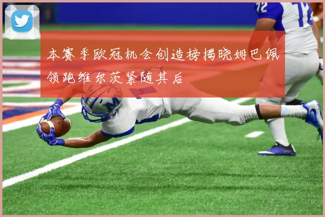 本赛季欧冠机会创造榜揭晓姆巴佩领跑维尔茨紧随其后